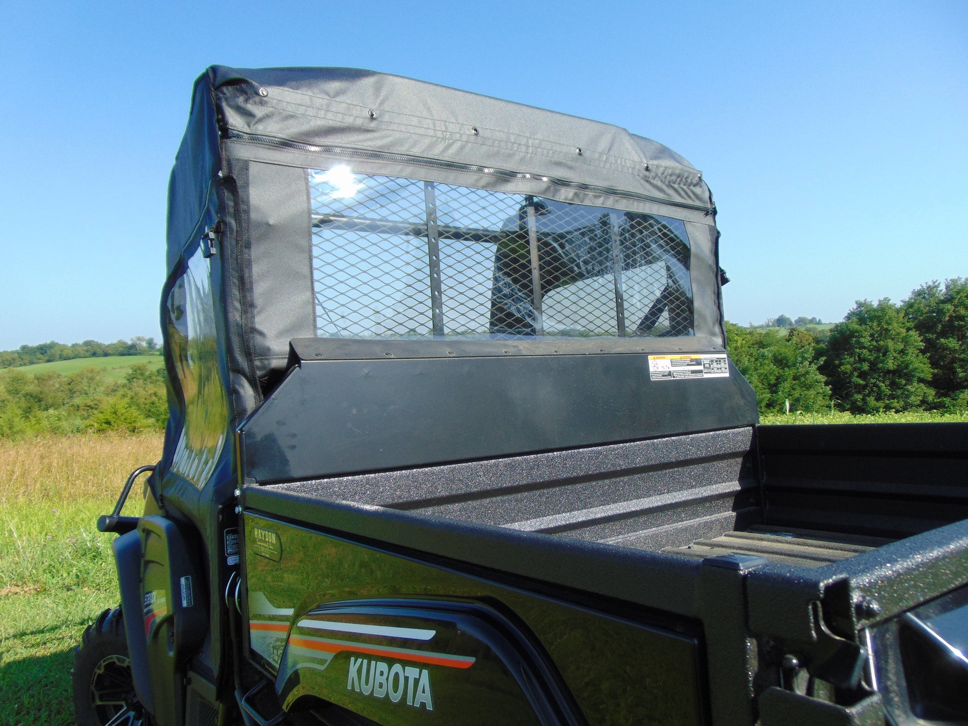 Kubota RTV XG850 (Sidekick) - Soft Back Panel - Enclosures