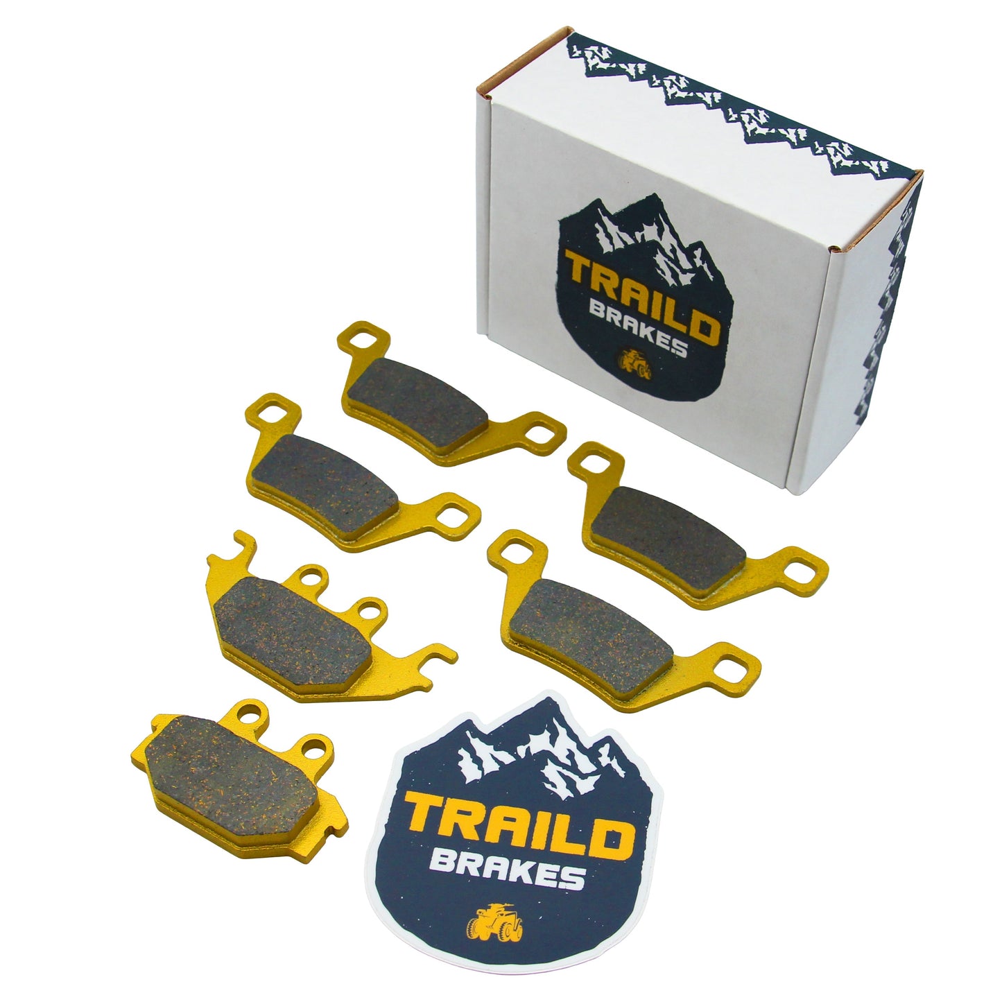 Kymco MXU 500i IRS 2009-2016 Fuel Injected Ceramic Brake Pad Set - Vehicle Parts & Accessories