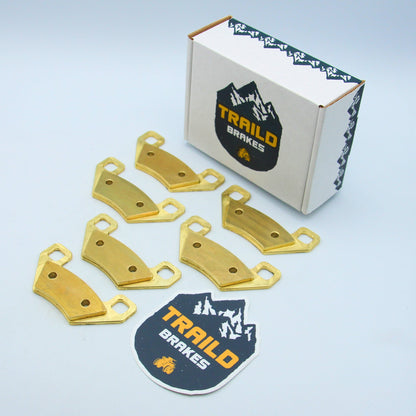 Kymco MXU/Maxxer 450/450i/375 2008-2021 Brass Brake Pad Set - Vehicle Parts & Accessories