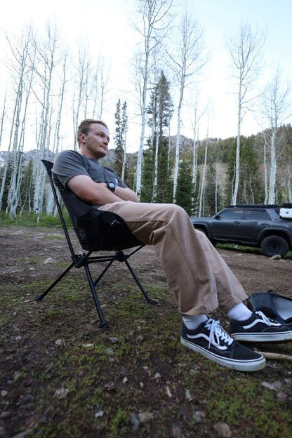 Large Camp Chair with Roll Cage Bag - Seats