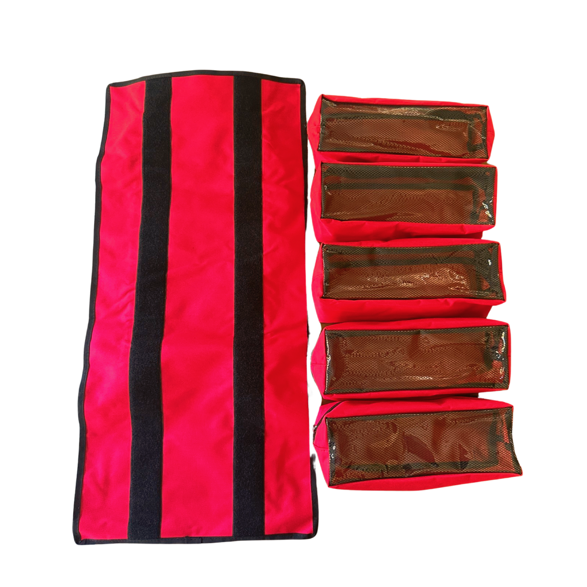 Large Canvas Tool organizer bag with 5 removeable pouches - Storage Bags