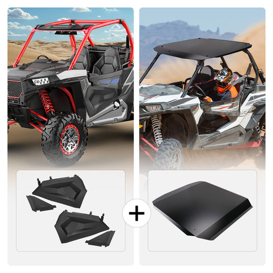 Lower Half Doors and Aluminum Roof for Polaris RZR