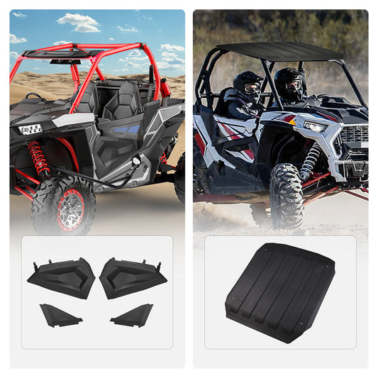 Lower Half Doors and Hard Plastic Roof for Polaris RZR XP 1000