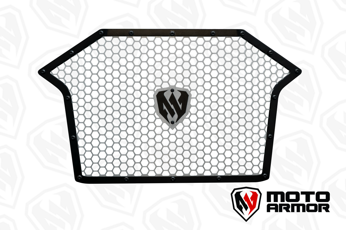 MA RZR Pro XP / Turbo R / Pro R Main Radiator Grill - Black / Raw Aluminum - Vehicles & Parts