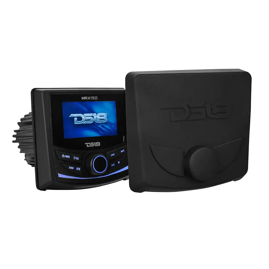 Marine and Powersports Headunit 3’’ Color TFT screen 2 Zones 4 volts Output BT RDS 4 X 50 Watts