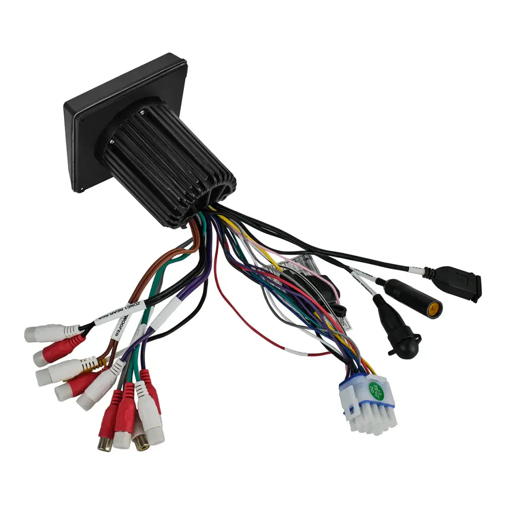 Marine and Powersports Headunit 3’’ Color TFT screen 2 Zones 4 volts Output BT RDS 4 X 50 Watts