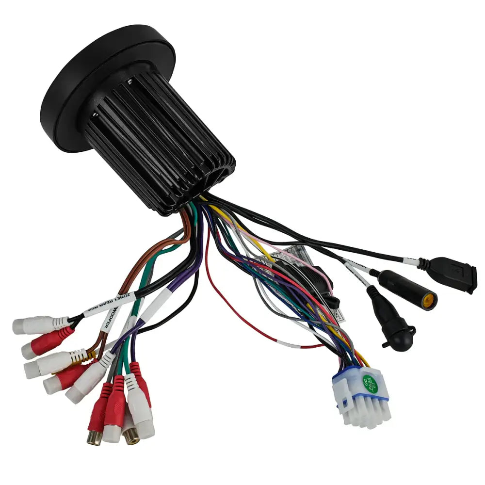 Marine and Powersports Headunit 3’’ Color TFT screen 2 Zones 4 volts Output BT RDS 4 X 50 Watts