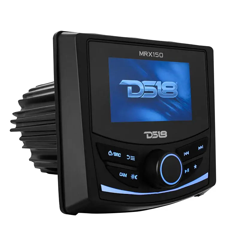 Marine and Powersports Headunit 3’’ Color TFT screen 2 Zones 4 volts Output BT RDS 4 X 50 Watts