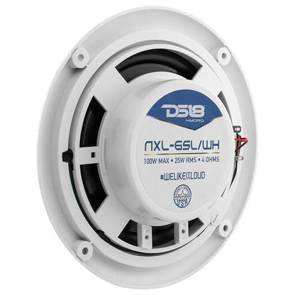 Marine and Powersports Headunit and 6.5’’ Marine Speaker Package (MRX1 and 2 X NXL-6SL/WH) - White