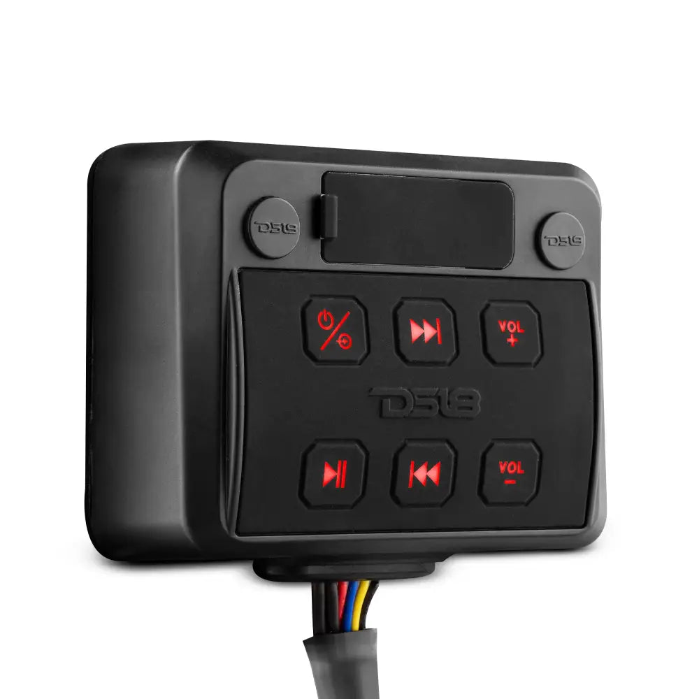 Marine And Powersports Waterproof Receiver Enclosure with Bluetooth AUX Input USB Player and Controls