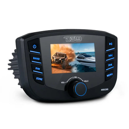 Marine Headunit TFT screen 3 Zones 4 volts Output Bluetooth RDS 4X50 Watts
