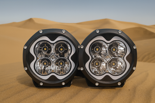 Marshin Whips 6’’ High-Output LED Pod Lights | 4-Beam Design (Set of 2) - Pod Lights