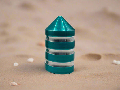 Marshin Whips Billet Magnetic Base Caps | Protective Dust Covers | Pair - Single / JAMAICAN TEAL - whip accessories