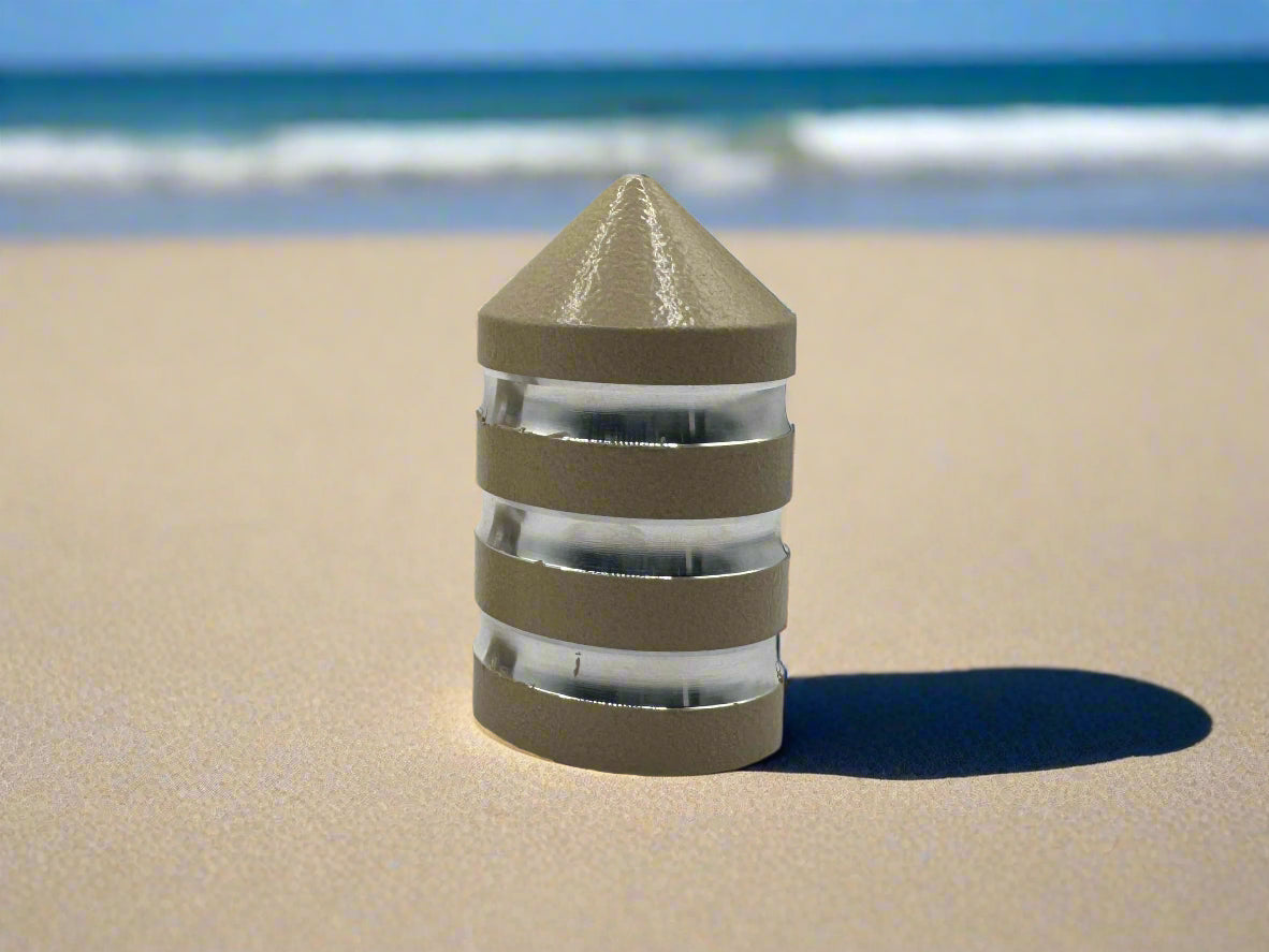 Marshin Whips Billet Magnetic Base Caps | Protective Dust Covers | Pair - Single / DESERT TAN - whip accessories