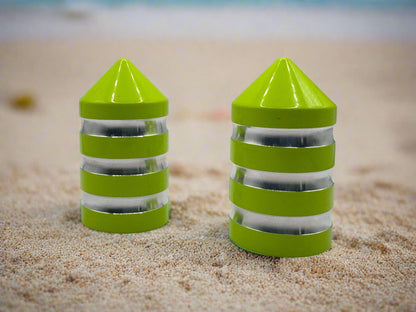 Marshin Whips Billet Magnetic Base Caps | Protective Dust Covers | Pair - Set of 2 / SAVAGE SAGE GREEN - whip