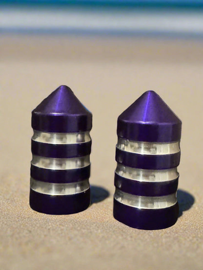 Marshin Whips Billet Magnetic Base Caps | Protective Dust Covers | Pair - Set of 2 / PURPLE - whip accessories