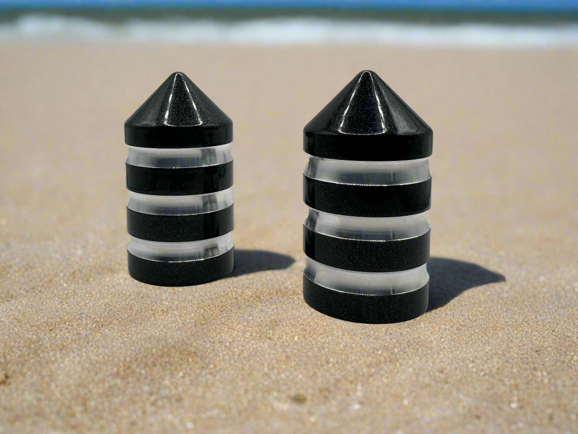 Marshin Whips Billet Magnetic Base Caps | Protective Dust Covers | Pair - whip accessories