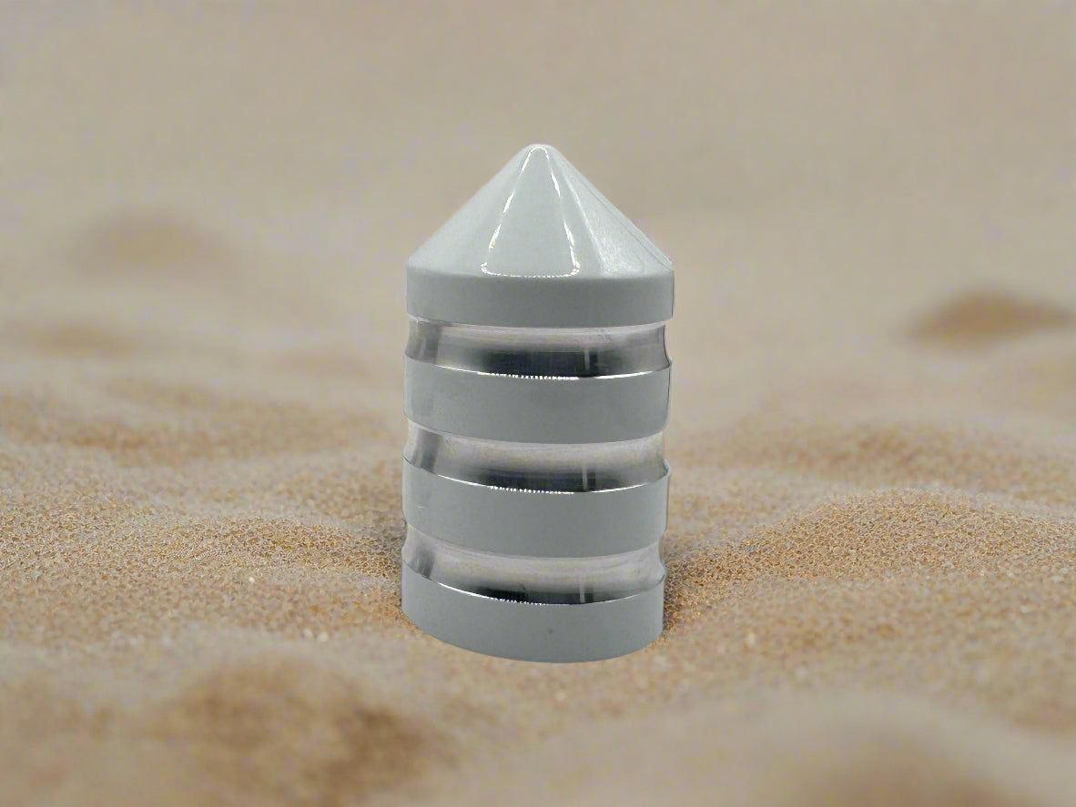Marshin Whips Billet Magnetic Base Caps | Protective Dust Covers | Pair - Single / GLOSS WHITE - whip accessories