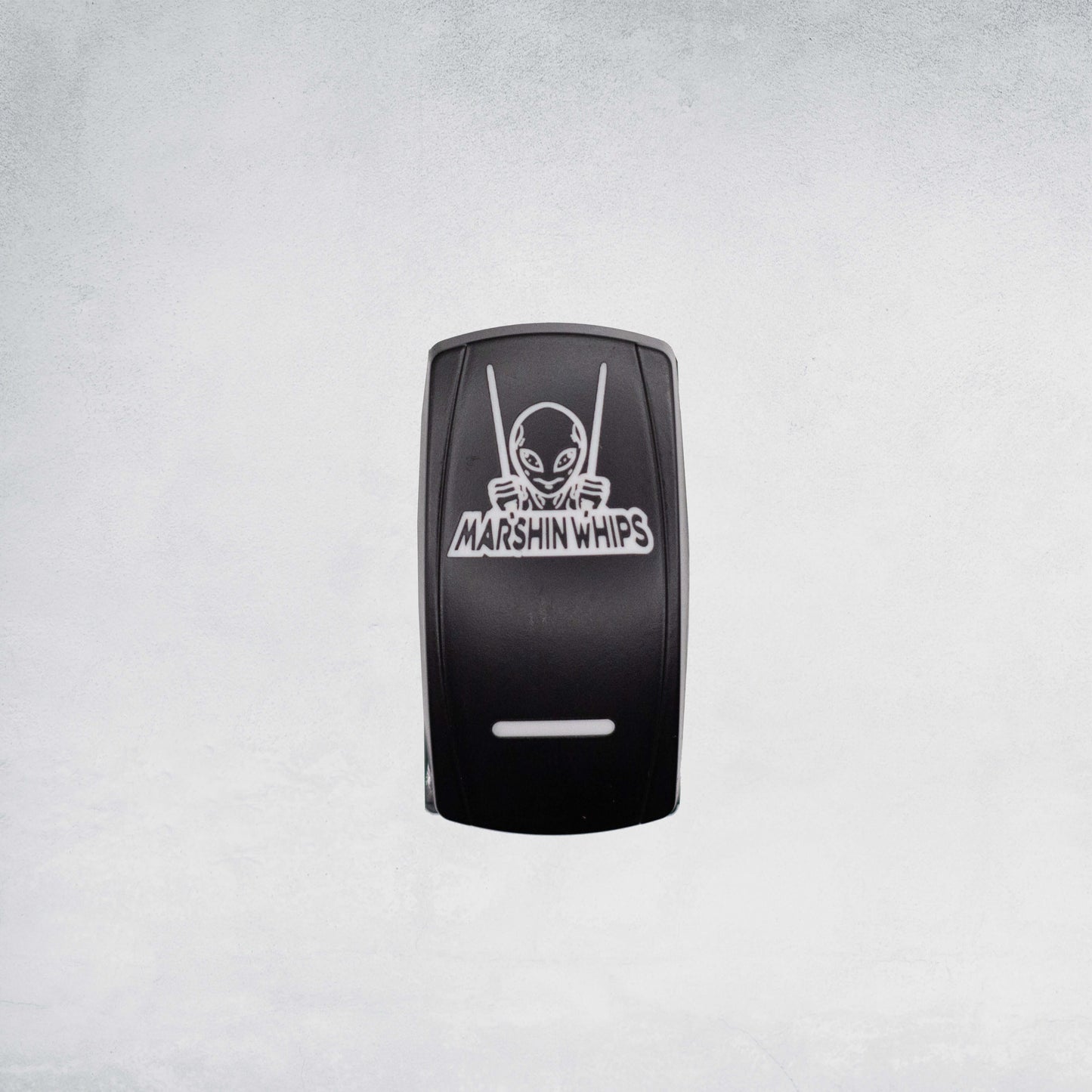 Marshin Whips Illuminated Rocker Switch | Universal LED Control | On/Off Laser-Etched - whip accessories
