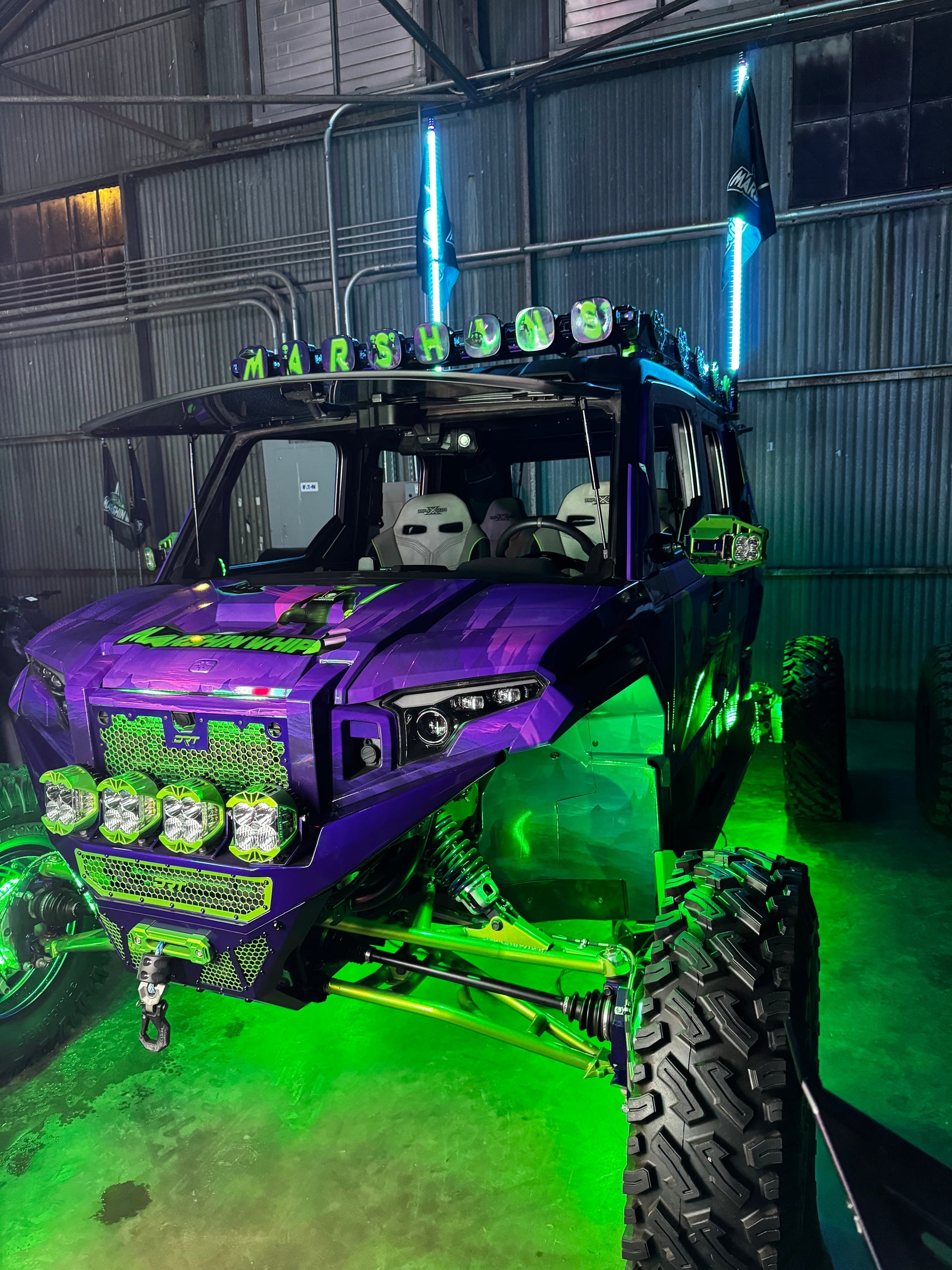 Marshin Whips Rosewell X-2 Billet Rocklights x8 (Kit) - Rock Lights