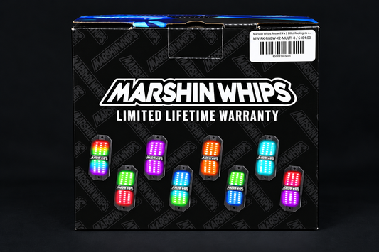 Marshin Whips Rosewell X-2 Billet Rocklights x8 (Kit) - Rock Lights
