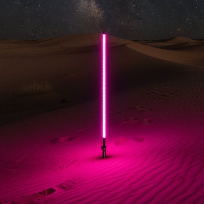 Marshin Whips V2 Black Out LED Whip | Single Stealth Off-Road Light - 3 FT / Purple - Whip