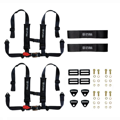Maverick R Harness Kit (2024+) - 2 Seats / Offroad Buckle Black - Harness