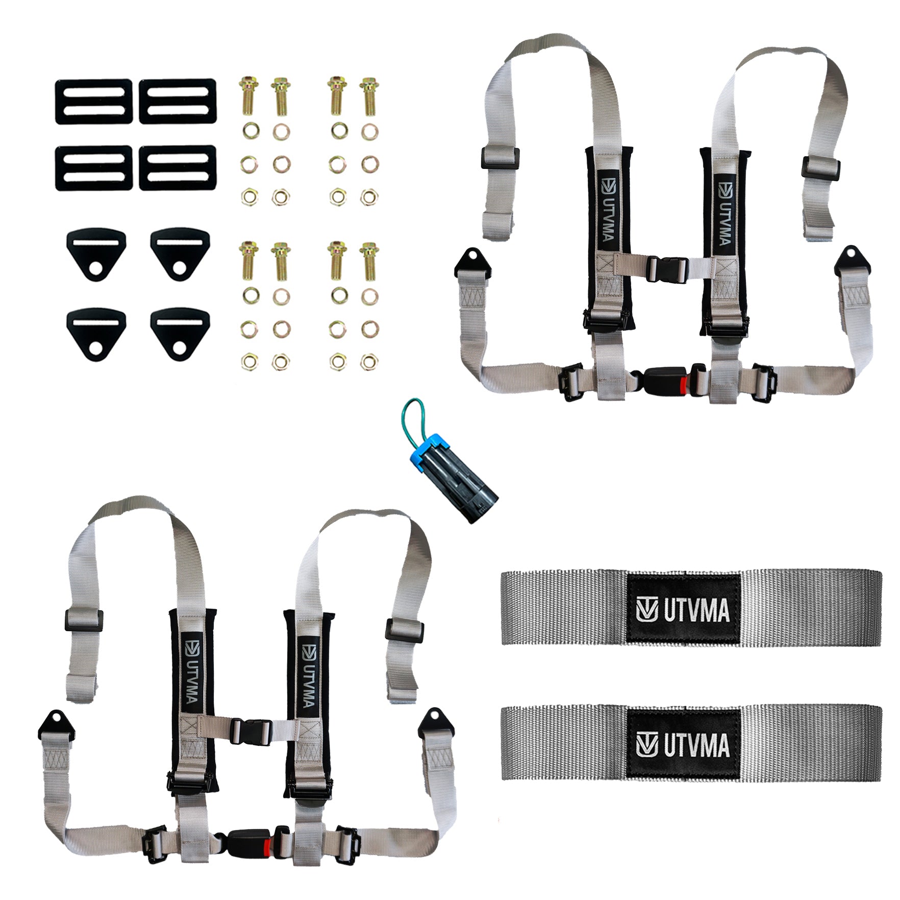Maverick R Harness Kit (2024+) - 2 Seats / Silver - Harness