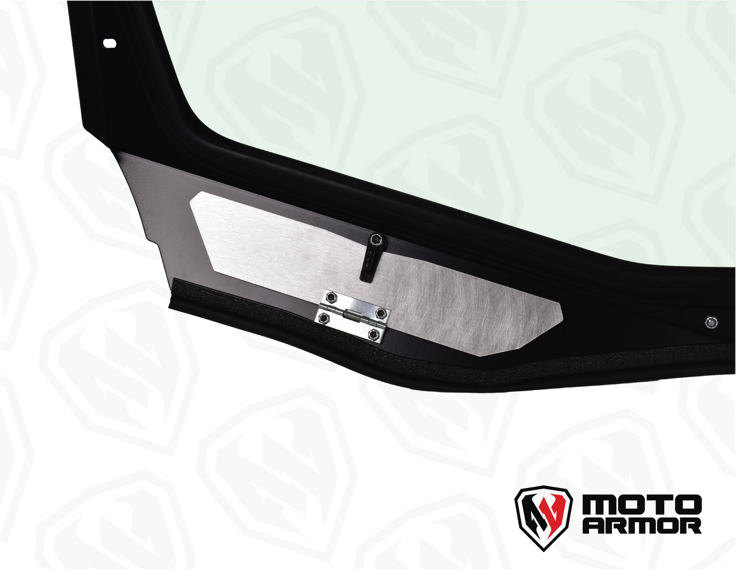 Maverick ’R’ Vented Glass Windshield with Wipers - Glass Front Windshield