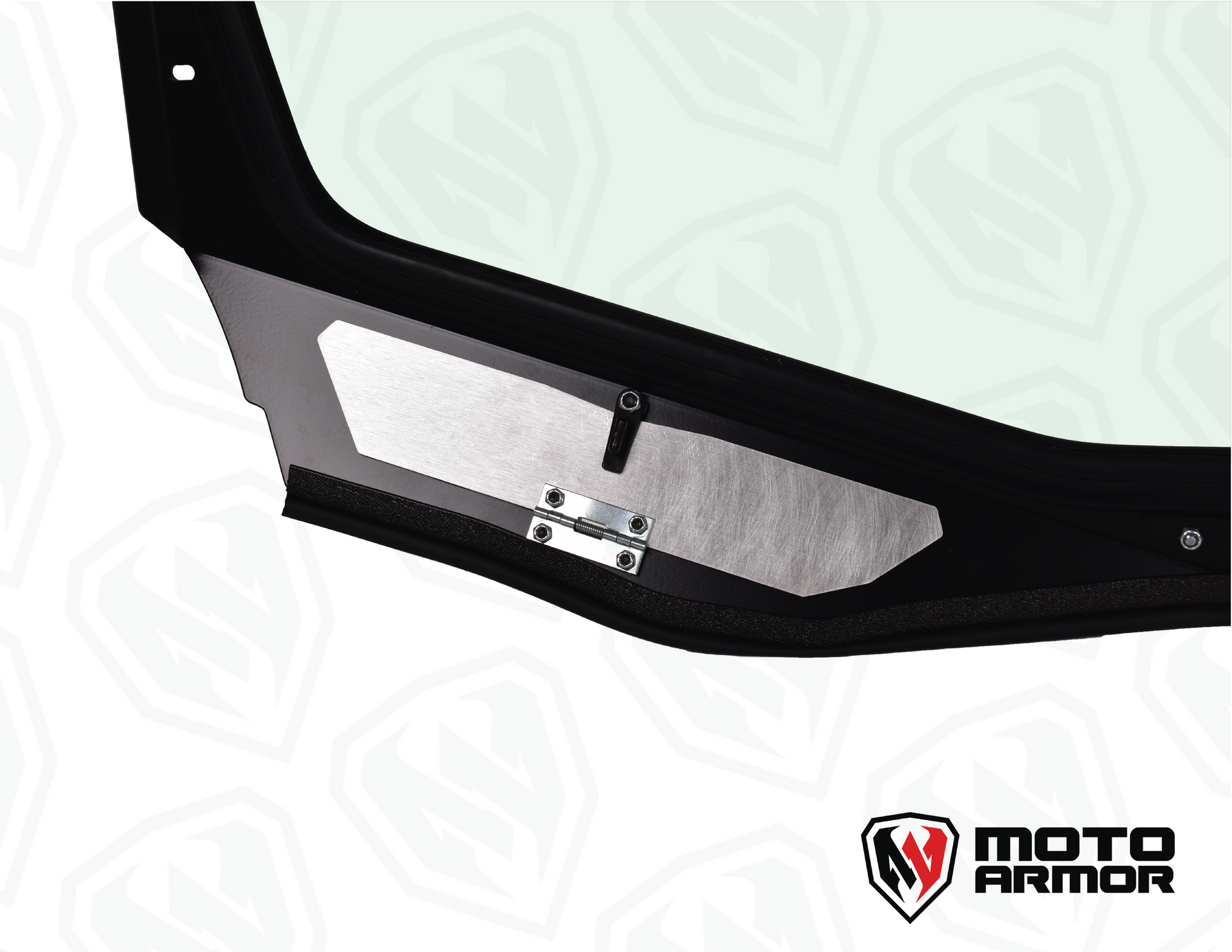Maverick ’R’ Vented Glass Windshield with Wipers - Glass Front Windshield