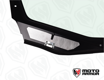 Maverick ’R’ Vented Glass Windshield with Wipers - Glass Front Windshield