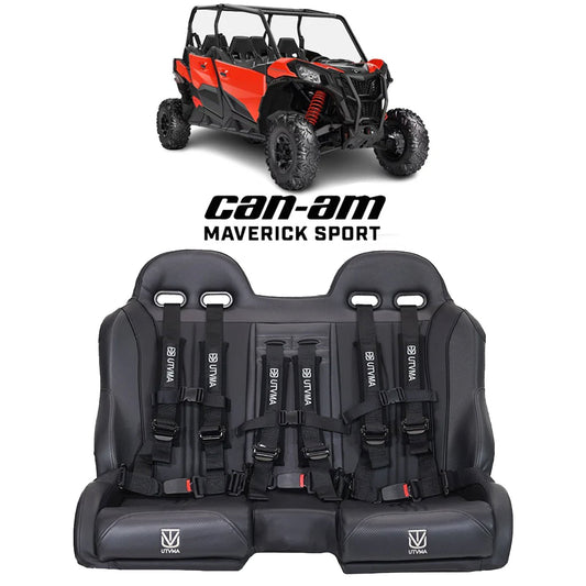 Maverick Sport Max Front Bench Seat With Harnesses (2019+) - Bench Seat