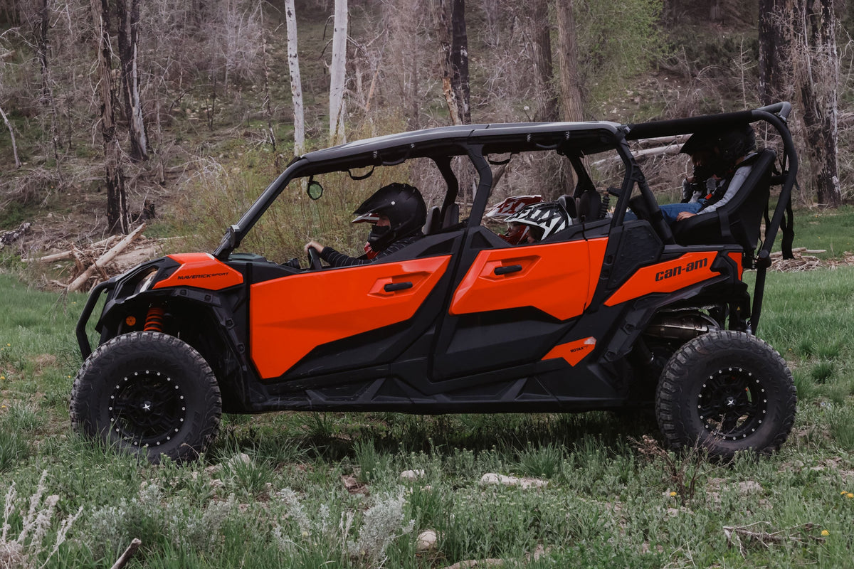 Maverick Sport / Maverick Sport Max Rear Bench and Roll Cage Kit (2018-2026) - Backseat and Roll Cage