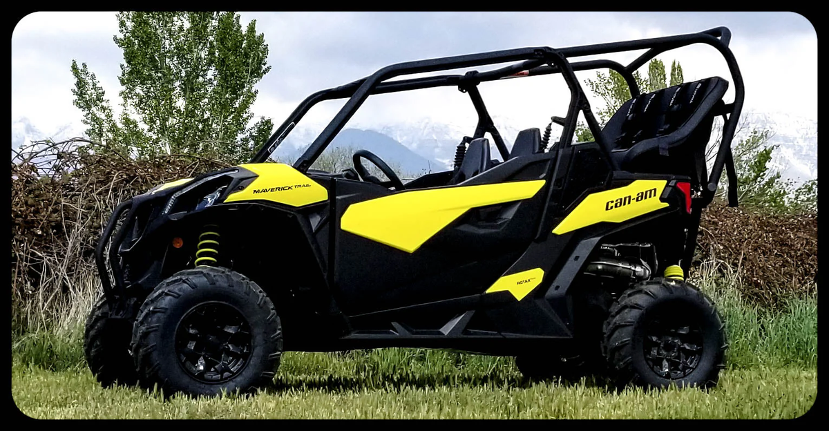 Maverick Sport / Maverick Sport Max Rear Bench and Roll Cage Kit (2018-2026) - Backseat and Roll Cage
