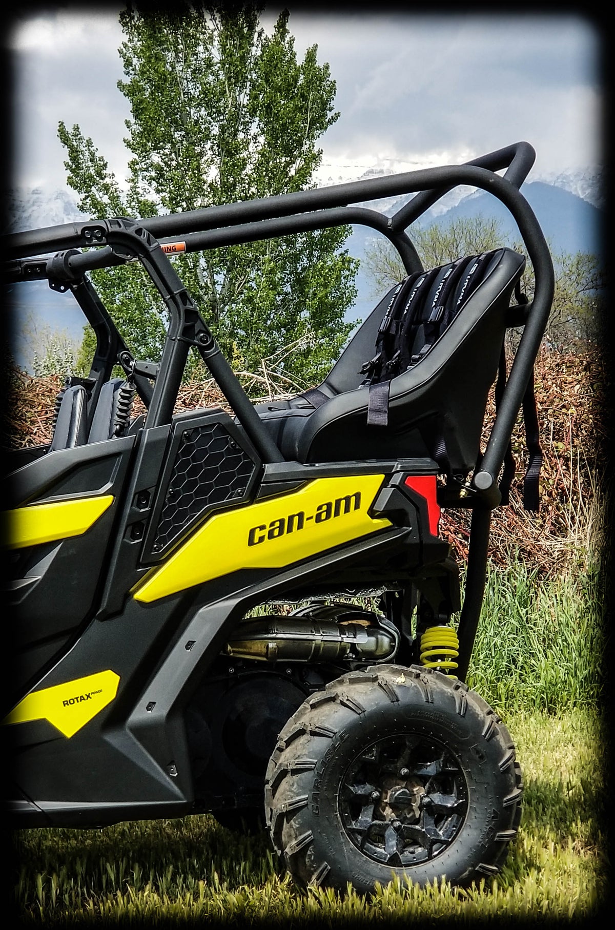 Maverick Sport / Maverick Sport Max Rear Bench and Roll Cage Kit (2018-2026) - Backseat and Roll Cage