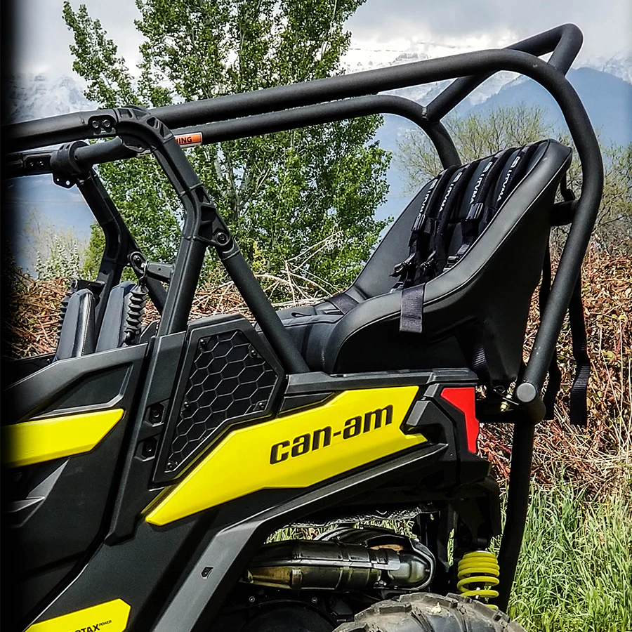 Maverick Sport / Maverick Sport Max Rear Bench and Roll Cage Kit (2018-2026) - Backseat and Roll Cage
