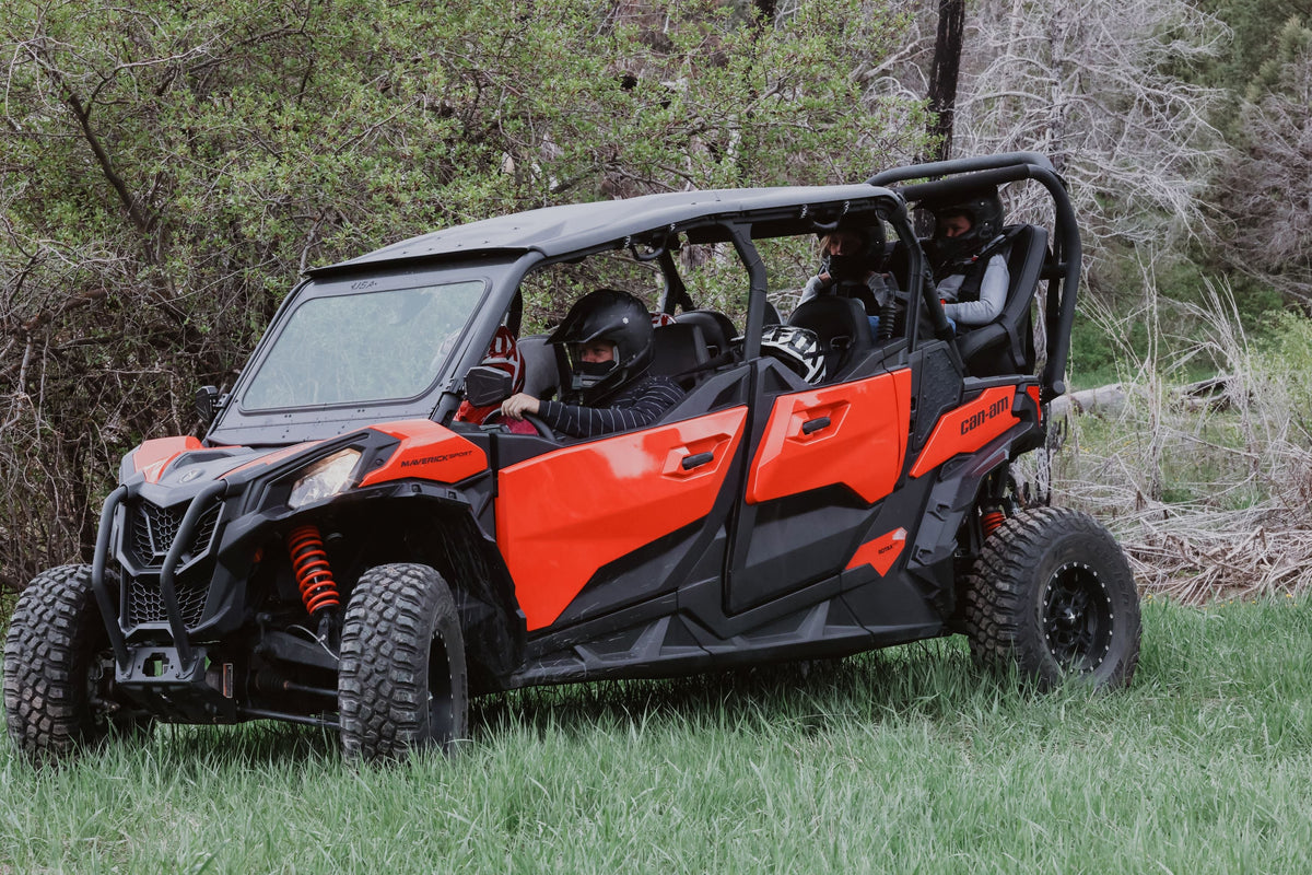 Maverick Sport / Maverick Sport Max Rear Bench and Roll Cage Kit (2018-2026) - Backseat and Roll Cage