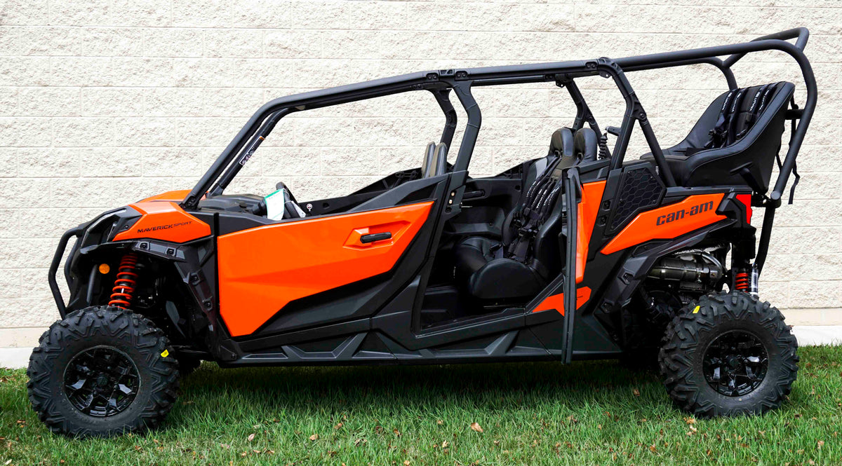 Maverick Sport / Maverick Sport Max Rear Bench and Roll Cage Kit (2018-2026) - Backseat and Roll Cage