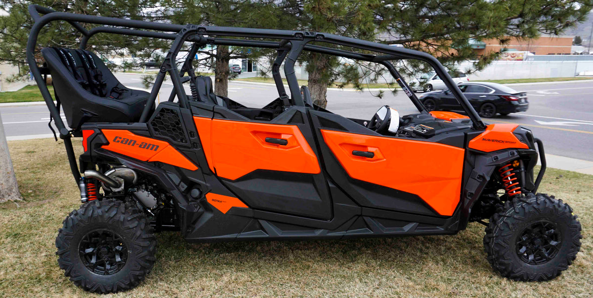 Maverick Sport / Maverick Sport Max Rear Bench and Roll Cage Kit (2018-2026) - Backseat and Roll Cage
