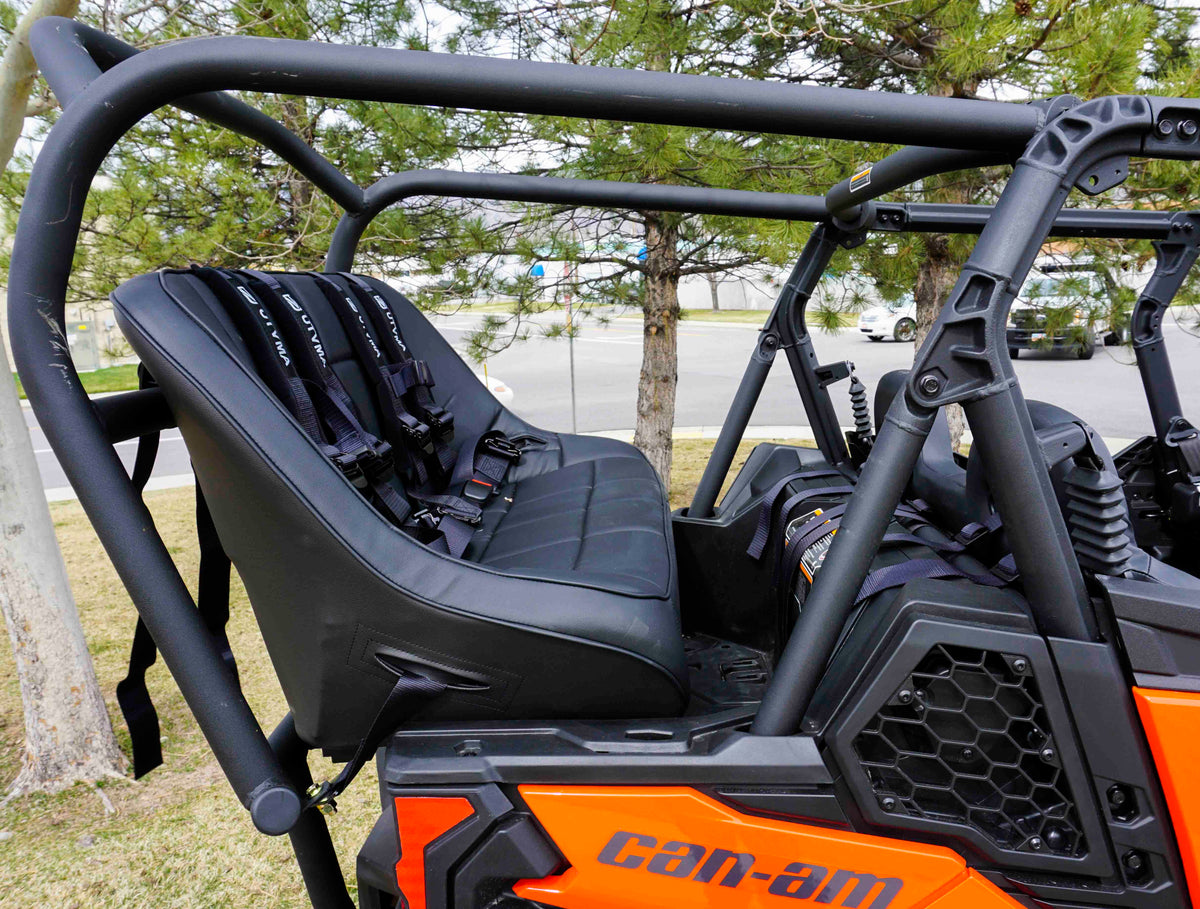Maverick Sport / Maverick Sport Max Rear Bench and Roll Cage Kit (2018-2026) - Backseat and Roll Cage