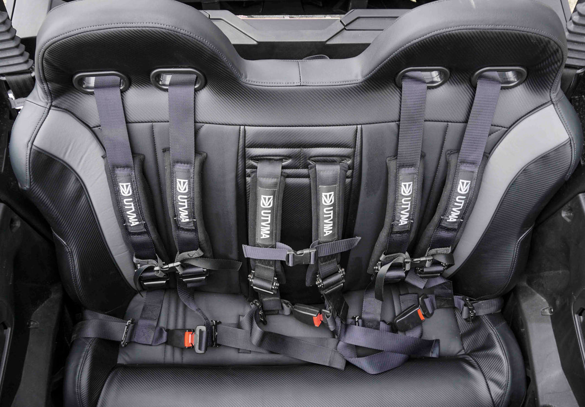 Maverick Sport Max Rear Bench with Harnesses (2019+) - Bench Seat