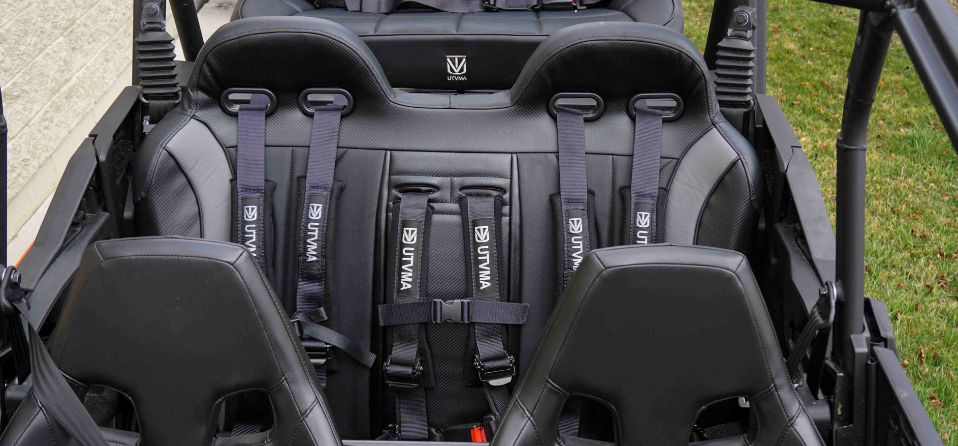 Maverick Sport Max Rear Bench with Harnesses (2019+) - Bench Seat