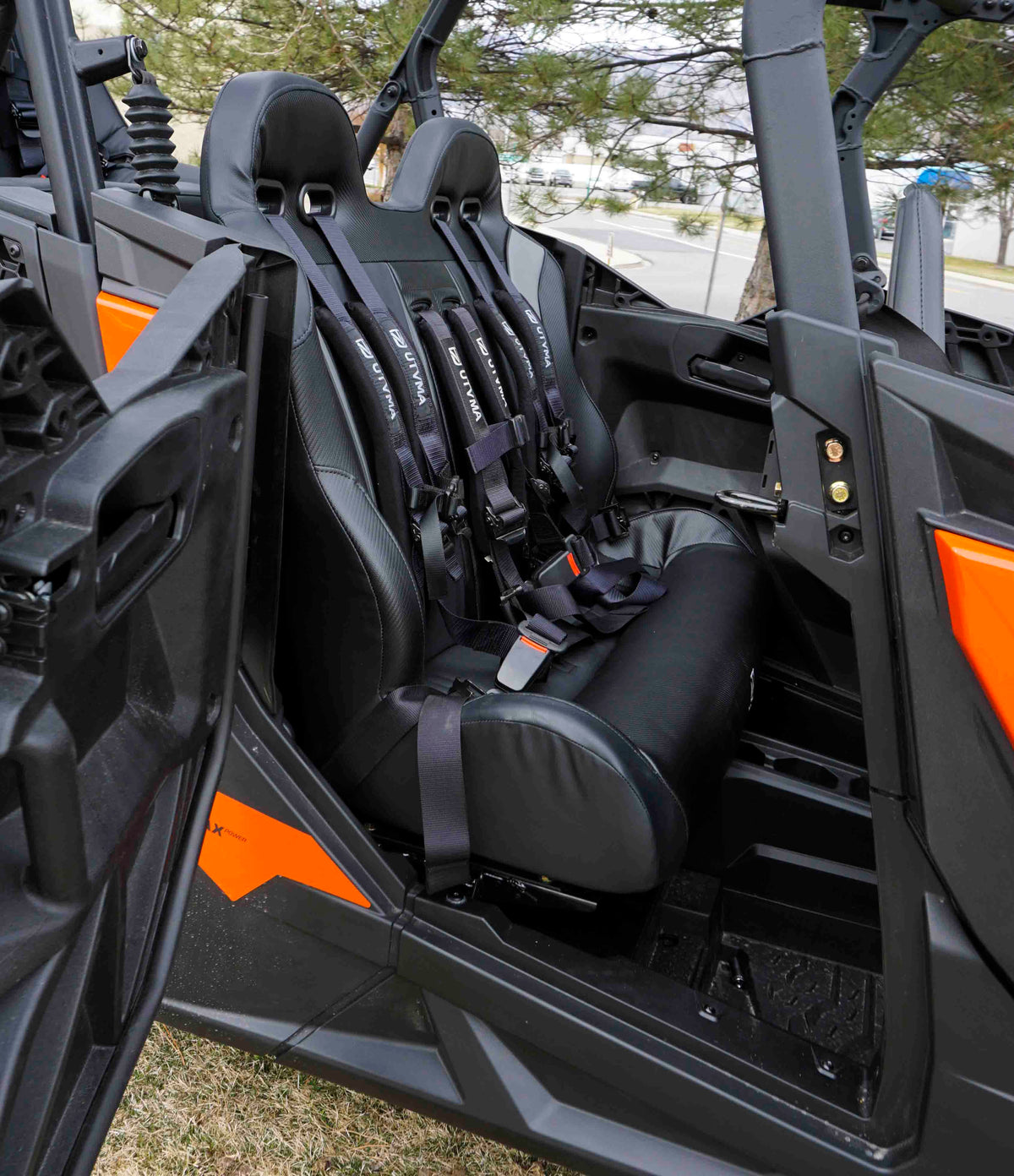 Maverick Sport Max Rear Bench with Harnesses (2019+) - Bench Seat