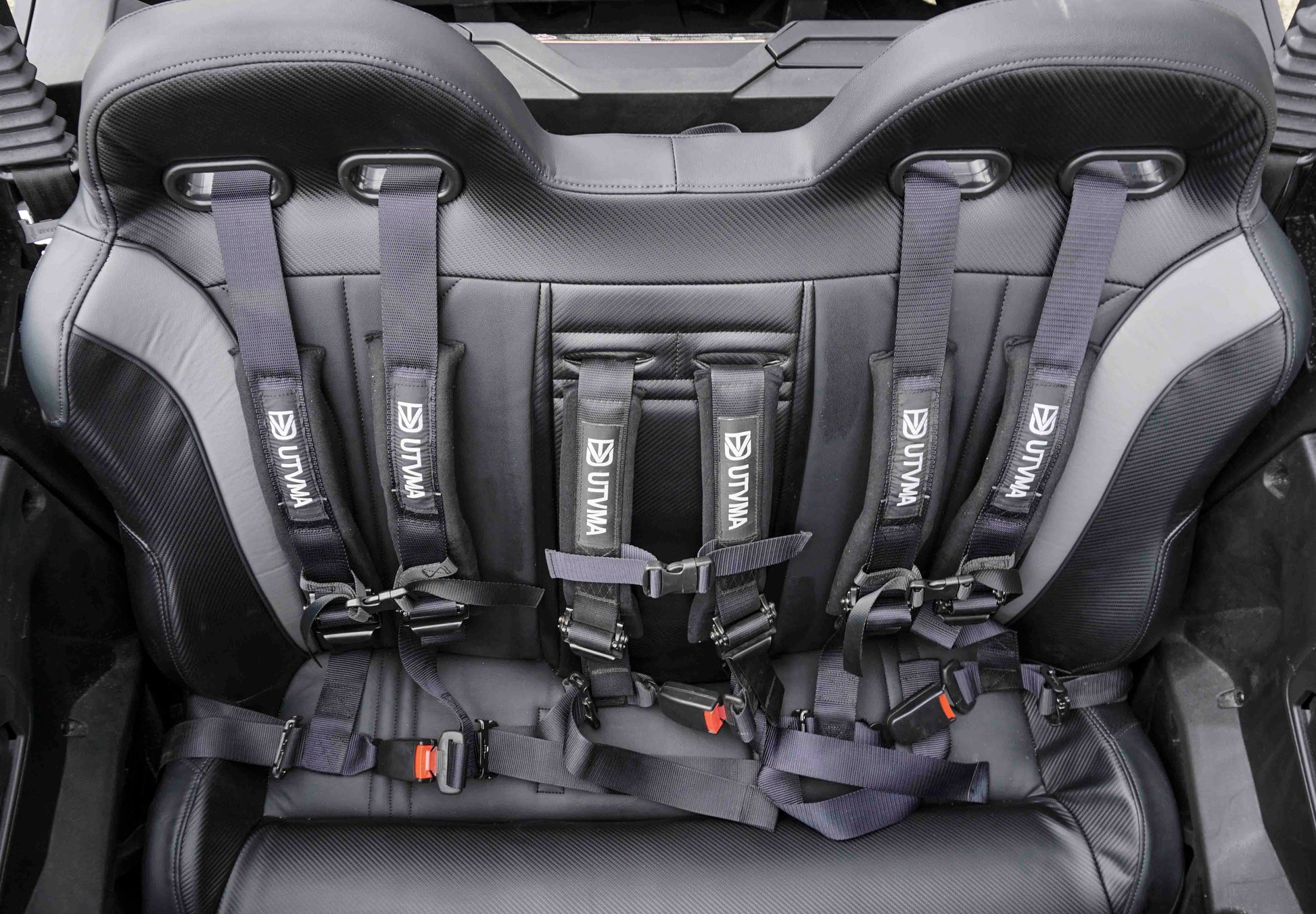 Maverick Sport Max Rear Bench with Harnesses (2019+) - Bench Seat