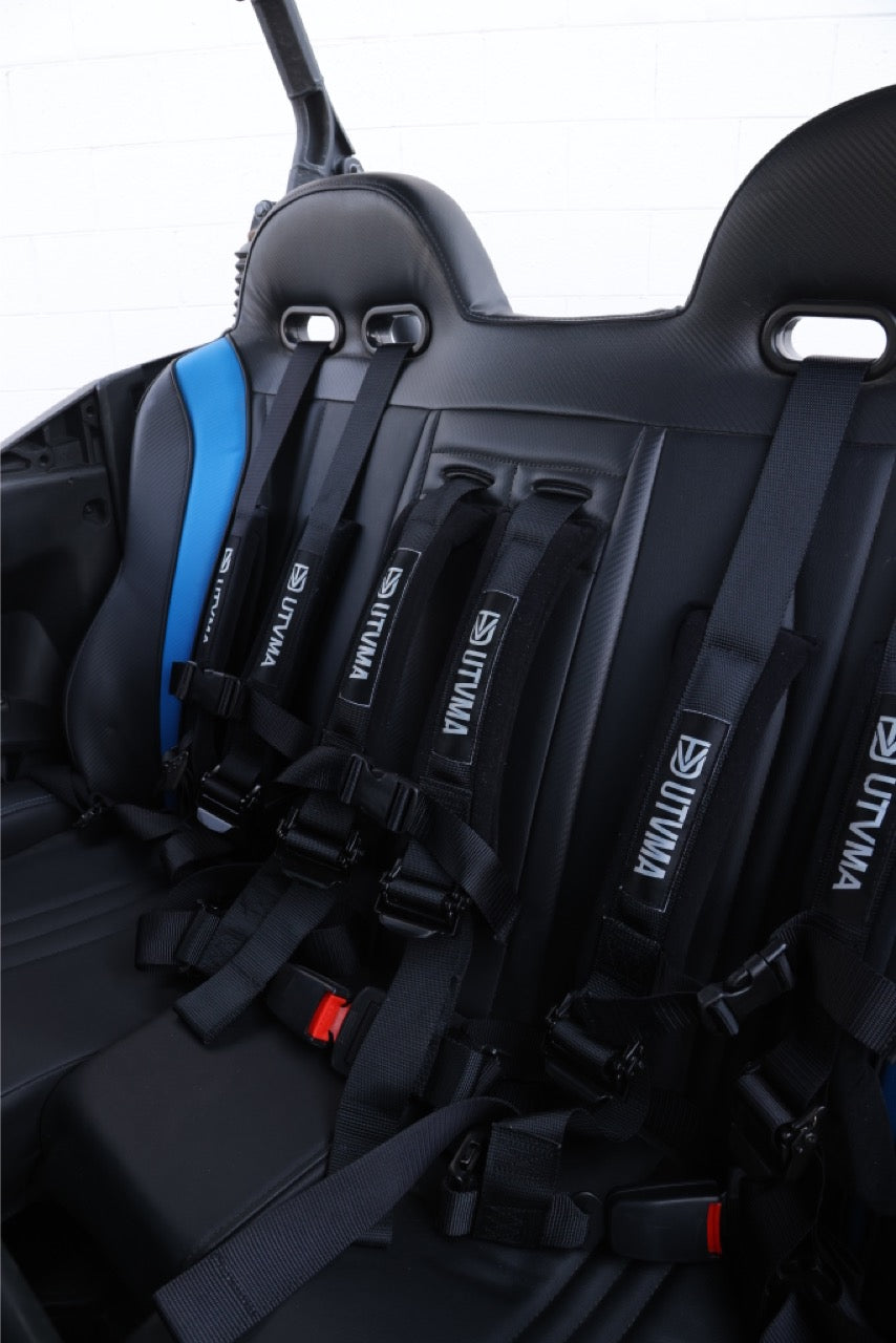 Maverick Sport Max Rear Bench with Harnesses (2019+) - Bench Seat