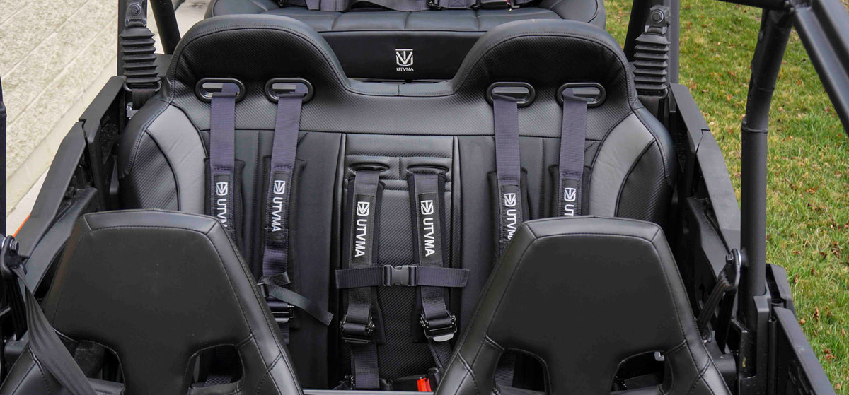 Maverick Sport Max Rear Bench with Harnesses (2019+) - Bench Seat