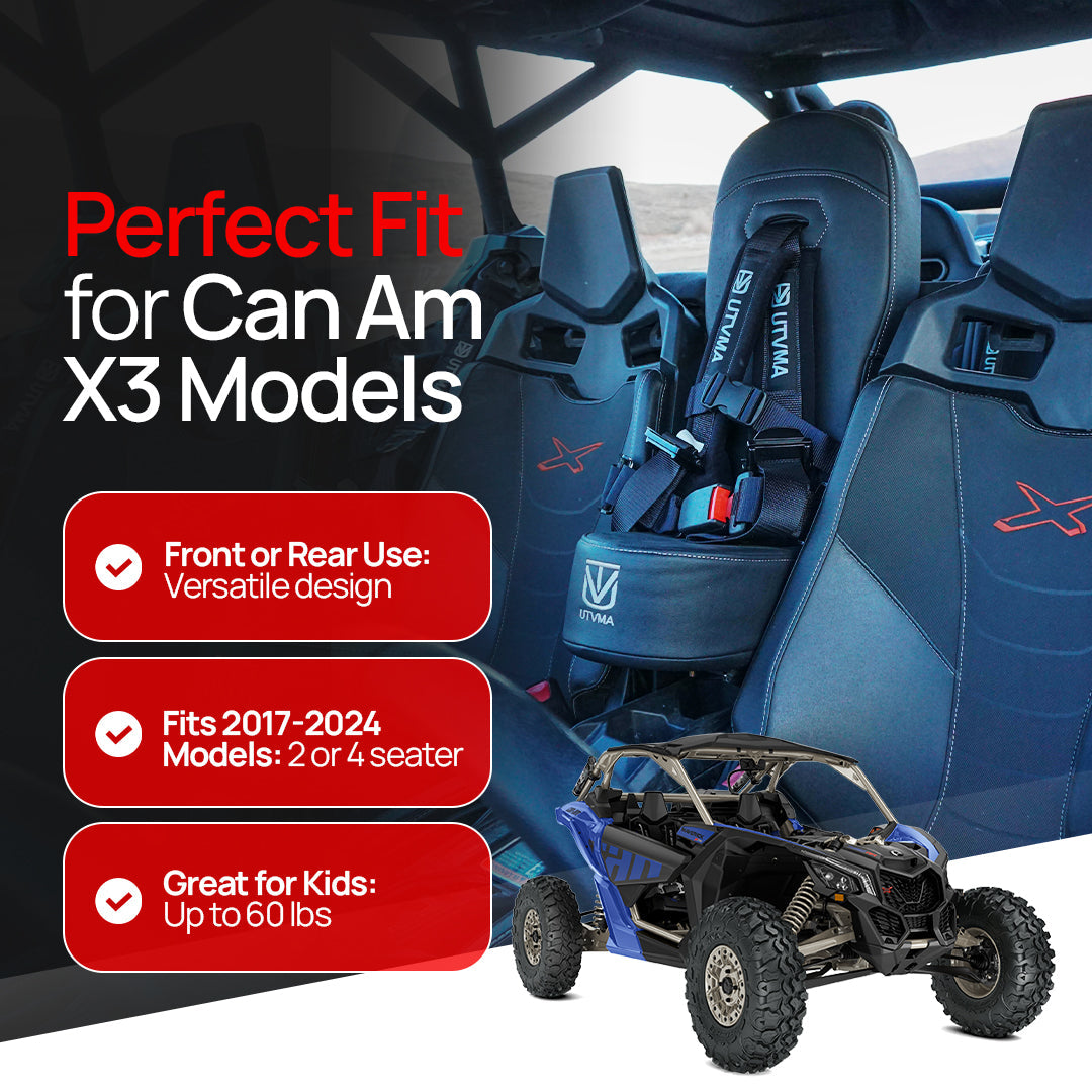 Maverick X3 and X3 Max Front/Rear Bump Seat (2017+) - Bump Seat