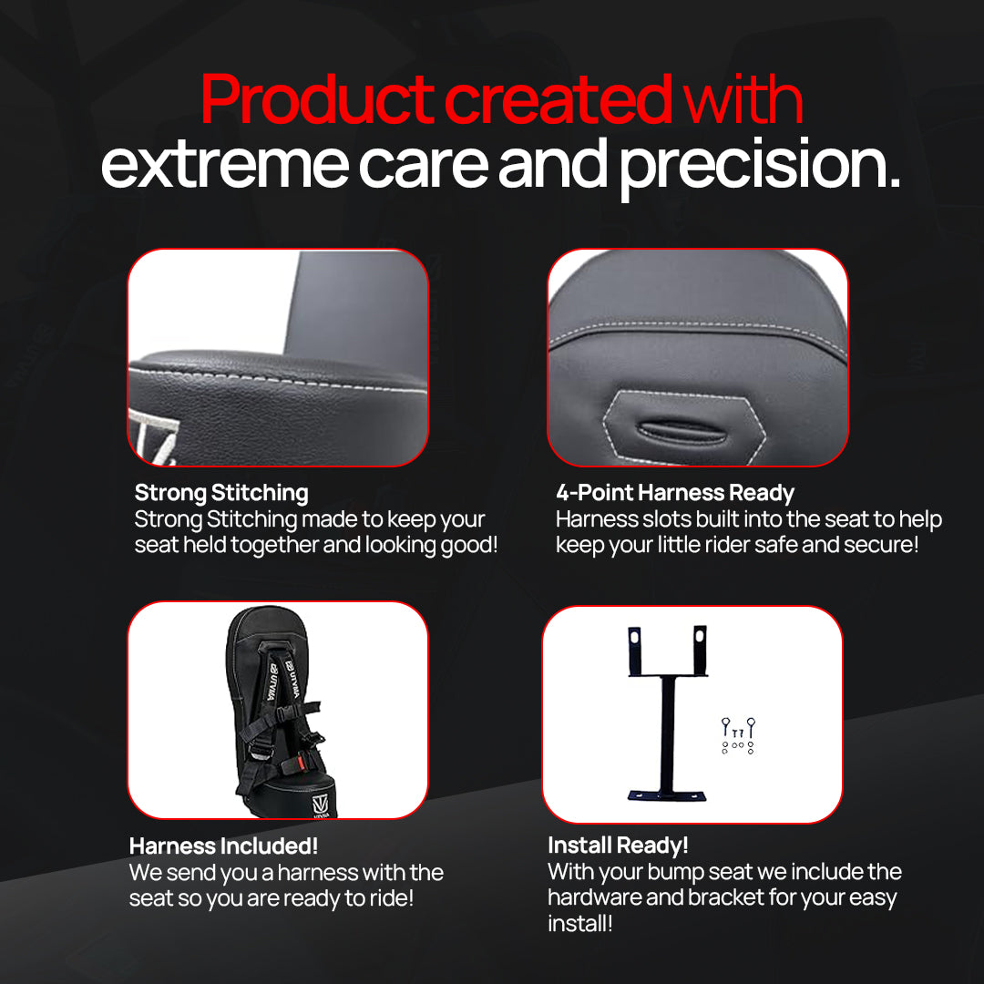 Maverick X3 and X3 Max Front/Rear Bump Seat (2017+) - Bump Seat