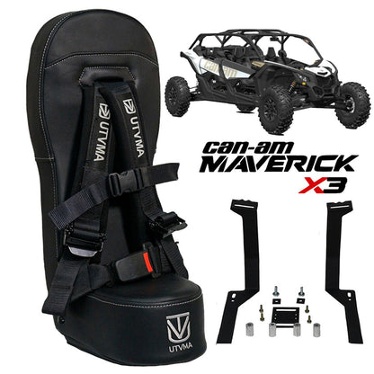 Maverick X3 and X3 Max Front/Rear Bump Seat (2017+) - Bump Seat