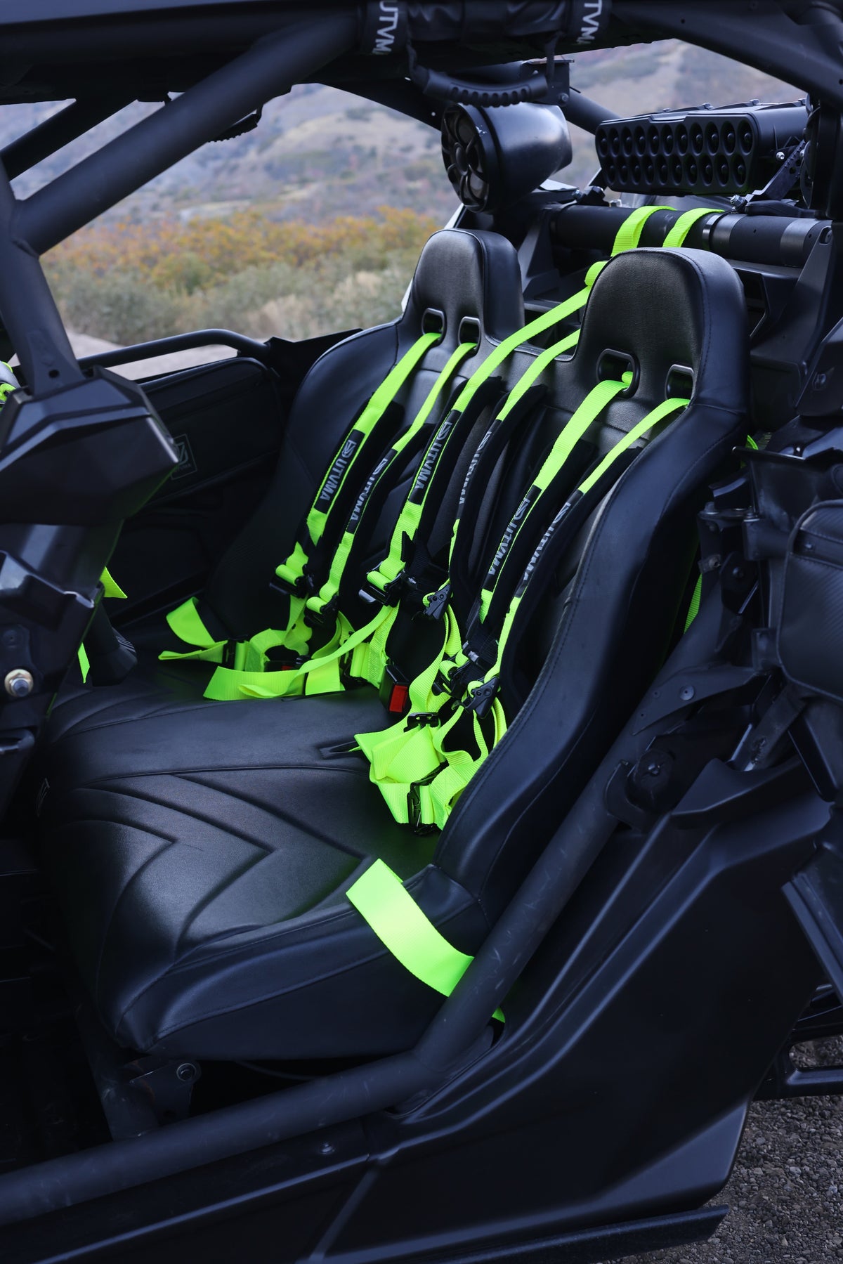 Maverick X3 Rear Bench Seat W Harnesses (2017+) - Bench Seat